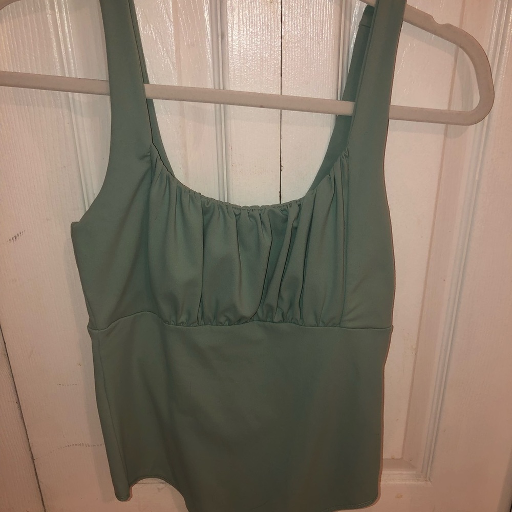A&F ruched bodysuit